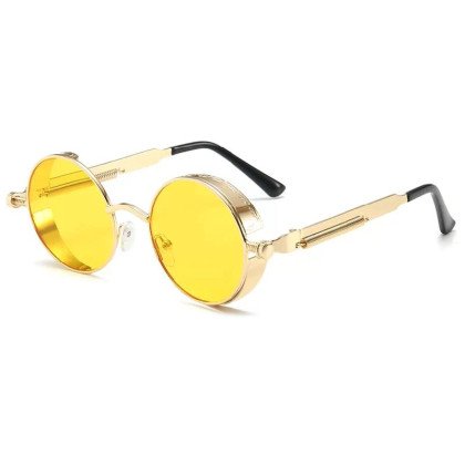 Akiniai nuo saulės Punk Gold Yellow Akiniai nuo saulės Punk Gold Yellow