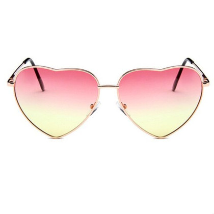 Akiniai nuo saulės Heart Gold Pink Yellow Akiniai nuo saulės Heart Gold Pink Yellow