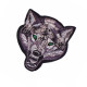 Antsiuvas medžiaginis Wolf; 10x9.5cm