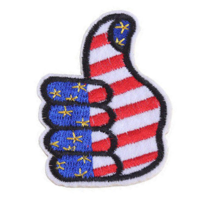 Antsiuvas medžiaginis OK USA; 6.5x5cm Antsiuvas medžiaginis OK USA; 6.5x5cm