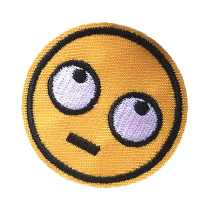 Antsiuvas medžiaginis Smile 09; 4.9cm Antsiuvas medžiaginis Smile 09; 4.9cm