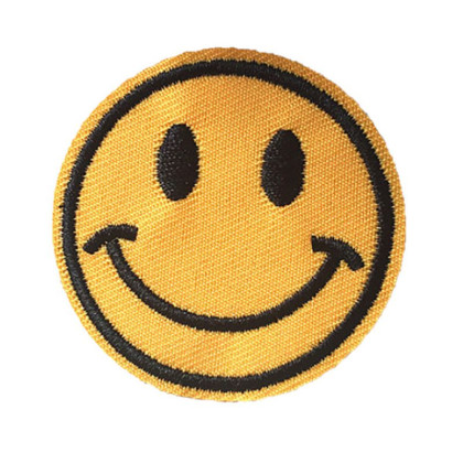 Antsiuvas medžiaginis Smile 13; 4.9cm Antsiuvas medžiaginis Smile 13; 4.9cm