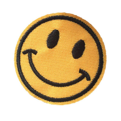 Antsiuvas medžiaginis Smile 13; 4.9cm Antsiuvas medžiaginis Smile 13; 4.9cm