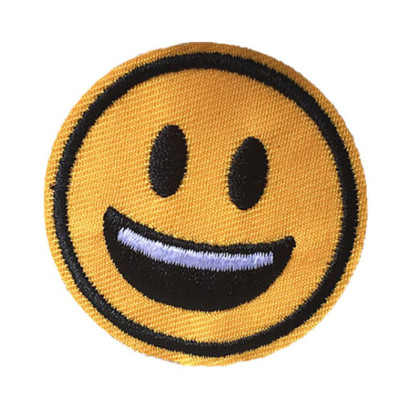 Antsiuvas medžiaginis Smile 14; 4.9cm Antsiuvas medžiaginis Smile 14; 4.9cm