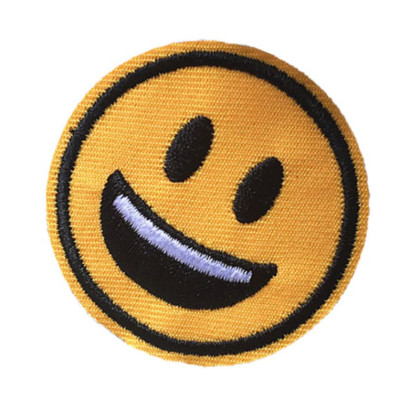 Antsiuvas medžiaginis Smile 14; 4.9cm Antsiuvas medžiaginis Smile 14; 4.9cm