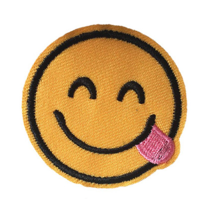 Antsiuvas medžiaginis Smile 19; 4.9cm Antsiuvas medžiaginis Smile 19; 4.9cm