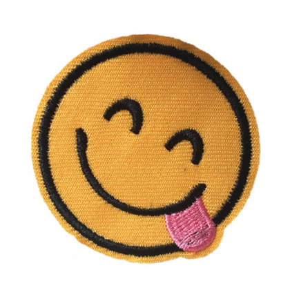 Antsiuvas medžiaginis Smile 19; 4.9cm Antsiuvas medžiaginis Smile 19; 4.9cm