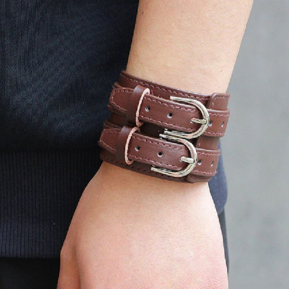 Apyrankė Pulse Double Brown; 17-22cm Apyrankė Pulse Double Brown; 17-22cm