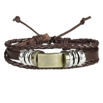 Apyrankė Brade Brown 7019; universalaus dydžio Apyrankė Brade Brown 7019; universalaus dydžio