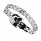Apyrankė Shine Skull silver; 19cm