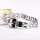 Apyrankė Shine Skull silver; 19cm
