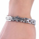 Apyrankė Shine Three Skulls silver; 19cm