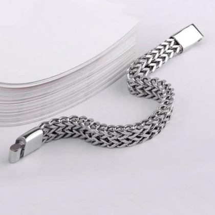 Apyrankė Magnetukas Silver Brade sidabro spalvos; 21cm, 23cm Apyrankė Magnetukas Silver Brade sidabro spalvos; 21cm, 23cm