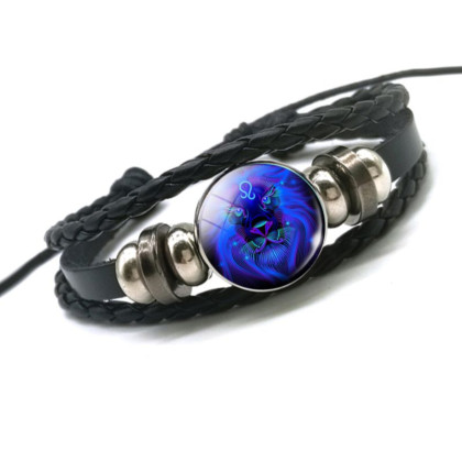 Apyrankė zodiako ženklas Liūtas Leo Glow; universalaus dydžio