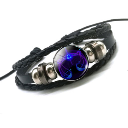 Apyrankė zodiako ženklas Svarstyklės Libra Glow; universalaus dydžio