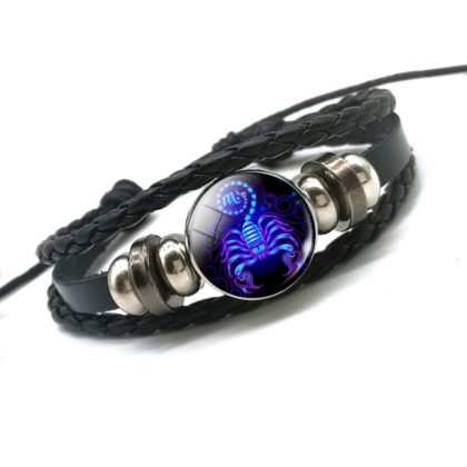 Apyrankė zodiako ženklas Skorpionas Scorpio Glow; universalaus dydžio