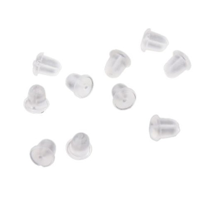 Auskaro fiksatorius silikoninis Mini; 10vnt Auskaro fiksatorius silikoninis Mini; 10vnt