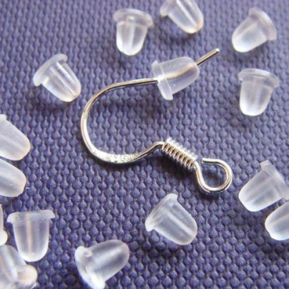 Auskaro fiksatorius silikoninis Mini; 10vnt Auskaro fiksatorius silikoninis Mini; 10vnt