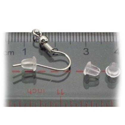Auskaro fiksatorius silikoninis Mini; 10vnt Auskaro fiksatorius silikoninis Mini; 10vnt