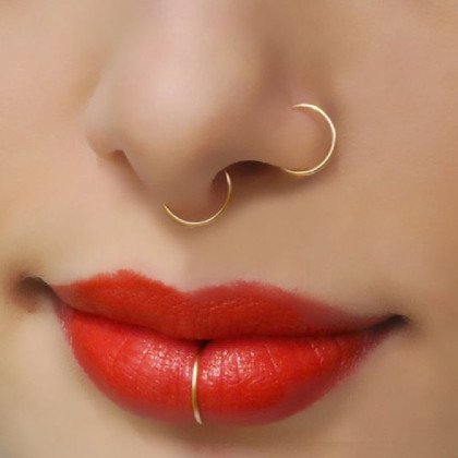 Netikras auskaras į nosį arba lūpą Fake Ring, aukso, sidabro, juodos spalvos; 1vnt Netikras auskaras į nosį arba lūpą Fake Ring, aukso, sidabro, juodos spalvos; 1vnt