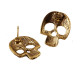 Auskarai Bronze Skull; 2vnt