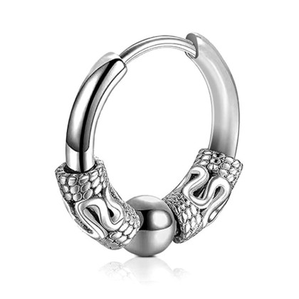 Auskaras Viking Drop sidabro spalvos; 1vnt