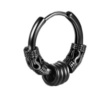 Auskaras Viking Rings juodos spalvos; 1vnt