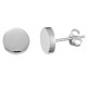 Auskarai Moon Silver 2vnt; 6mm, 10mm