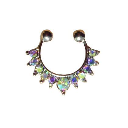 Auskaras į nosį Gangas Silver Rainbow; 1vnt Auskaras į nosį Gangas Silver Rainbow; 1vnt