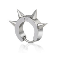 Auskaras Steel Punk Silver; 1vnt