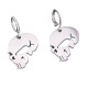 Auskarai Silver Skull sidabro spalvos; 2vnt