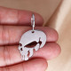 Auskarai Silver Skull sidabro spalvos; 2vnt