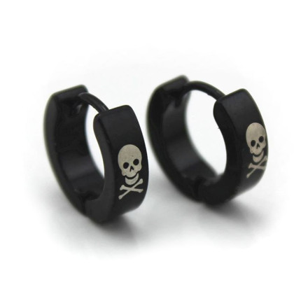 Auskarai Street Skull; 2vnt Auskarai Street Skull; 2vnt