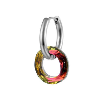 Auskaras Hip Hop Pink; 1vnt