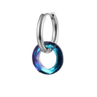 Auskaras Hip Hop Blue; 1vnt