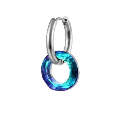 Auskaras Hip Hop Sky Blue; 1vnt