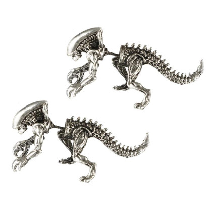 Auskarai Alien Predator Silver; 2vnt Auskarai Alien Predator Silver; 2vnt