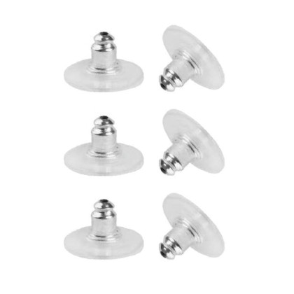 Auskaro fiksatorius Combo Silver; 6vnt Auskaro fiksatorius Combo Silver; 6vnt