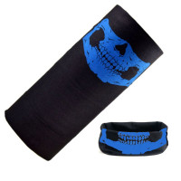 Bandana kaklaskarė Mėlyna Kaukolė, universalaus dydžio