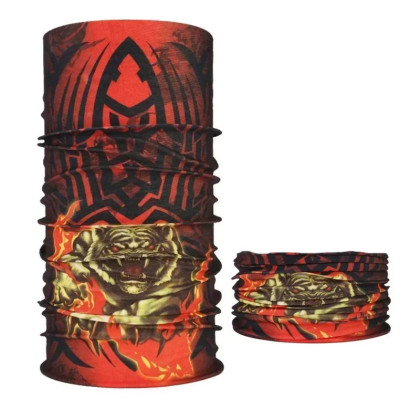 Bandana kaklaskarė Tigras; universalaus dydžio Bandana kaklaskarė Tigras; universalaus dydžio