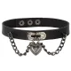 Kaklo juostelė Choker Chain Heart 624; 1.1cm