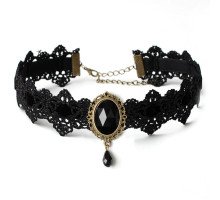 Kaklo juostelė Choker Black 732; 3cm