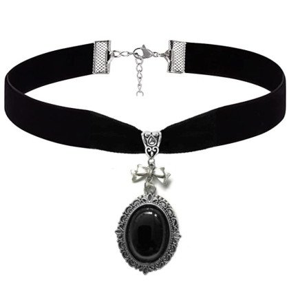 Kaklo juostelė Gothic Silver 030; 2cm Kaklo juostelė Gothic Silver 030; 2cm