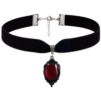 Kaklo juostelė Gothic Red 032; 2cm