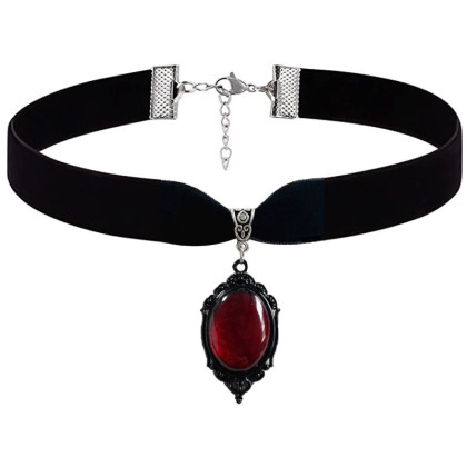 Kaklo juostelė Gothic Red 032; 2cm Kaklo juostelė Gothic Red 032; 2cm