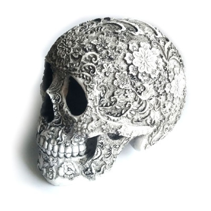 Dekoracija 3D kaukolė Calavera; 20x15x14cm Dekoracija 3D kaukolė Calavera; 20x15x14cm