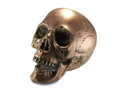 Dekoracija 3D kaukolė Air Skull Copper; 18x16x15cm