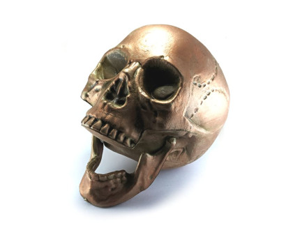 Dekoracija 3D kaukolė Air Skull Copper; 18x16x15cm