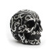 Dekoracija 3D kaukolė Calavera Medium Black; 14x12x10cm