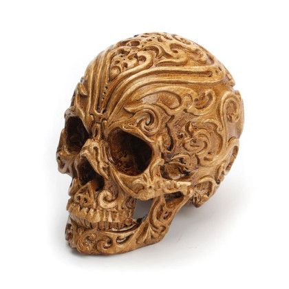 Dekoracija 3D kaukolė Calavera Medium Brown; 14x12x10cm Dekoracija 3D kaukolė Calavera Medium Brown; 14x12x10cm
